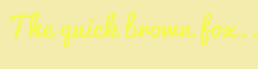 Image with Font Color F5F952 and Background Color F4ECAD
